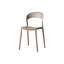 Ensemble de 4 chaises d'appoint en polypropylène, dossier incurvé ergonomique, salon et salle à manger empilables Orion Zenith-454070021