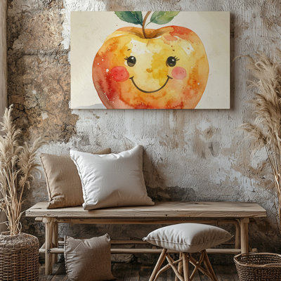 Happy Apple Canvascartoon