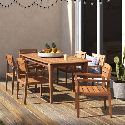 Amarrion Outdoor 7 Piece Dining Set by Winston Porter