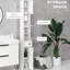 Grande armoire de salle de bain blanche avec 2 sections de porte et rangement réglable, H 69,53 po pour la salle de bain, la cuisine, le couloir, le salon, les étagères, l'organisation