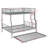 Full XL Over Queen Size Metal Bunk Bed With Underbed Trundle Option-302900435