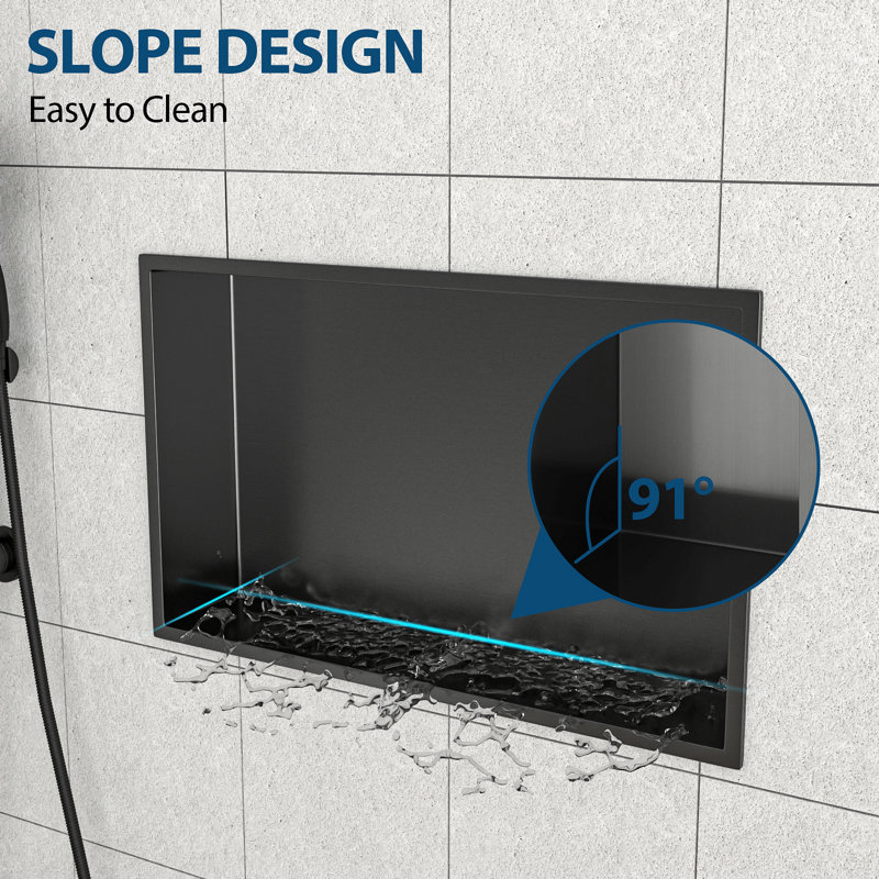 Niche de douche en acier inoxydable