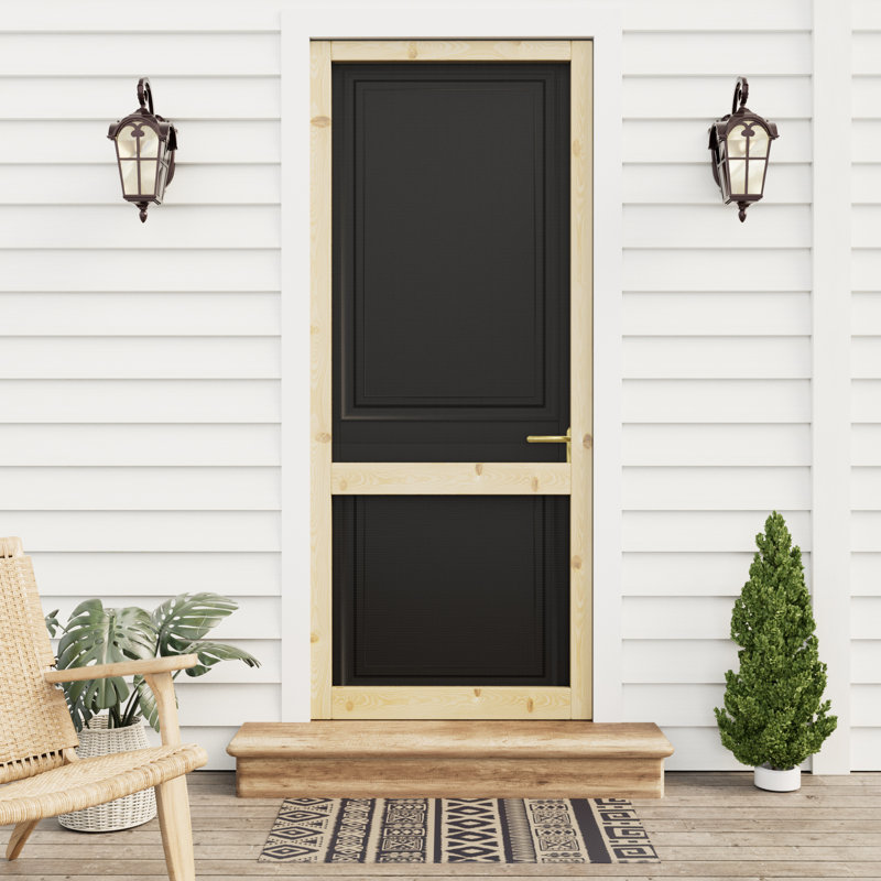 Dalle de porte moustiquaire moustiquaire blanche 80 po, H 80 po x l 30 po