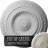 Endurathane Artis Ceiling Medallion, 15 3/4"OD x 1 3/8"P (Fits Canopies up to 6 7/8"), Hand-Painted Pot of Cream Crackle Finish-27784639