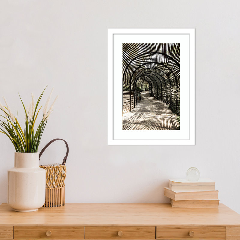 Shadow Garden by Shot by Clint Wood Framed Wall Art Print, White, 17" H x 13" W