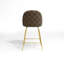 Ella Upholstered Counter Stool with Metal Frame