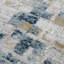 Tapis à motif abstrait bleu / beigeoie-302630021