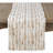 Tarrytown Textured Faux Fur with Brushed Metallic Foil Print Table Runner-41836487-24575527