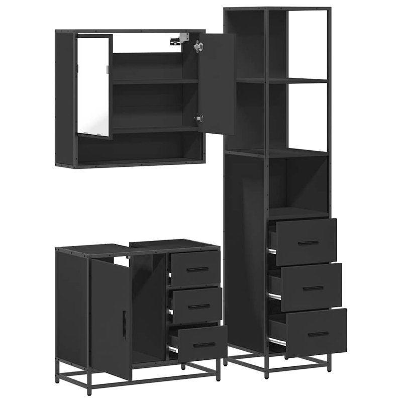 Bathroom Furniture Suite, Black