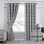 Groover Check Eyelet Room Darkening Curtains-848543834-872276484