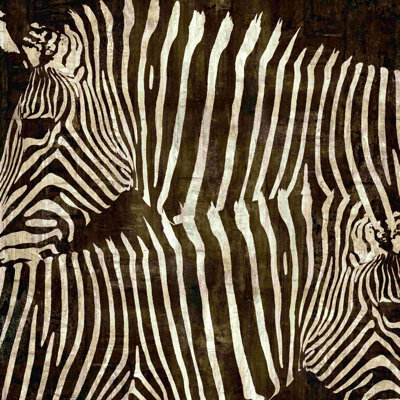 Zèbres II - reproduction sur toile tendue