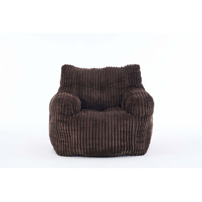 Corduroy Bean Bag Chair with Memory Sponge Fill for Ultimate Comfort and Support