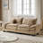 Renville 84" Upholstered Pillow-Top Arm Loveseat Sofa with 2 Throw Pillows-901929927