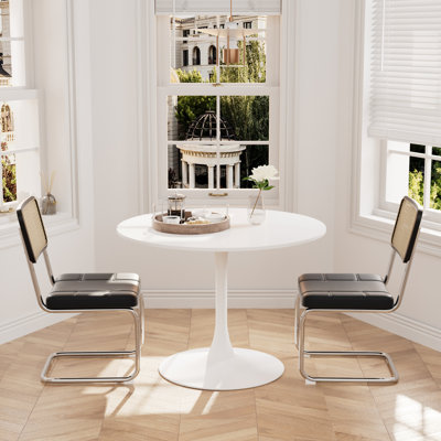 Modern Round 3 Piece Dining Room Table Set
