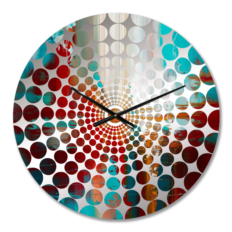 Scots - Horloge murale peinture abstraite, Petit