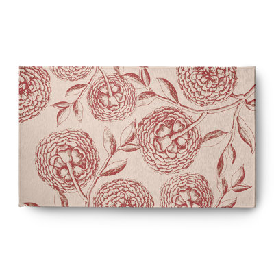 Chenille Floral Indoor Rug