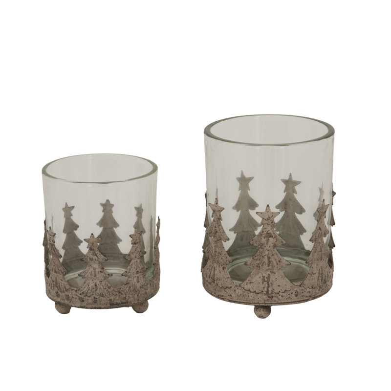 Anhat Glass Candle Accessories, 7 cm H x 8 cm W x 8 cm D