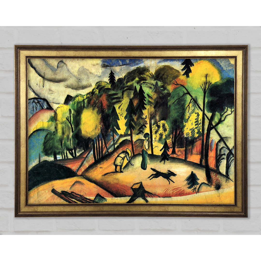 BGUC6408 von August Macke - Einzelner Bilderrahmen Kunstdrucke