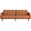 Canapé convertible en similicuir 77,56 po, futon avec dossier réglable pour les petits espaces, salon, bureau-1540579071