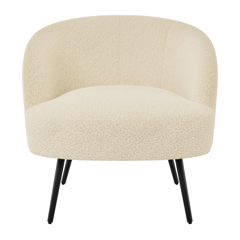Fauteuil demi-tonneau en polyester Kedara