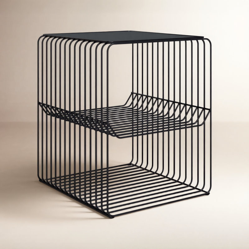 Lucillie Steel Top End Table