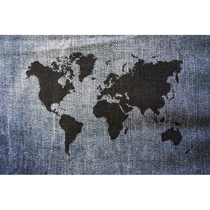 World Map - Wrapped Canvas Print, 61cm H x 91cm W x 3.8cm D