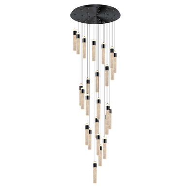 Vadhi 25 - Light Stainless Steel LED Teardrop Pendant