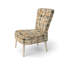 Planche rustique beige à carreaux rustiques - chaise d'appoint rembourrée, chaise d'appoint au look rétro-1047439831