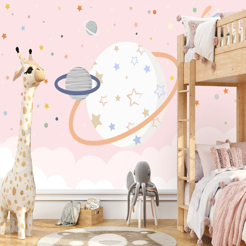 Rêve pastel - série de papier peint Galaxy, L 192 po x l 108 po