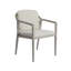 Ensemble de salle à manger d'extérieur 7 pièces, ensemble de chaises (ensemble de 6) + table de salle à manger en bois d'acacia, gris et noir