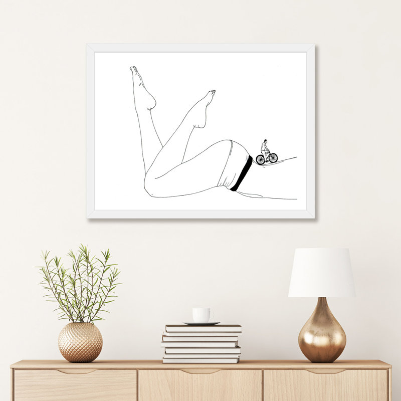 «Sensual Walk» - reproduction d'art, H 24 po x l 32 po x P 1 po, Papier blanc