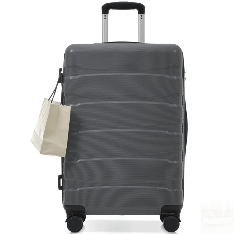 Valise rigide en plastique durable extensible de 28 pouces avec roues pivotantes et verrou TSA pour un voyage sécuritaire