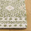 Tapis en laine / coton touffeté à la main Decklen en ivoire / vert-547909890