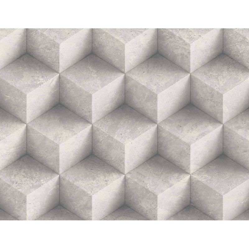 Mireille Geometric Shapes Wallpaper, Smoke