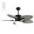  44 Inch Palm Leaf Ceiling Fans With Lights And Remote Control-1221744686