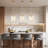 Furnary 3-Light Crystal Beaded Pendant Lights, Adjustable Height, for Kitchen Island, Dining Room, Hallway
