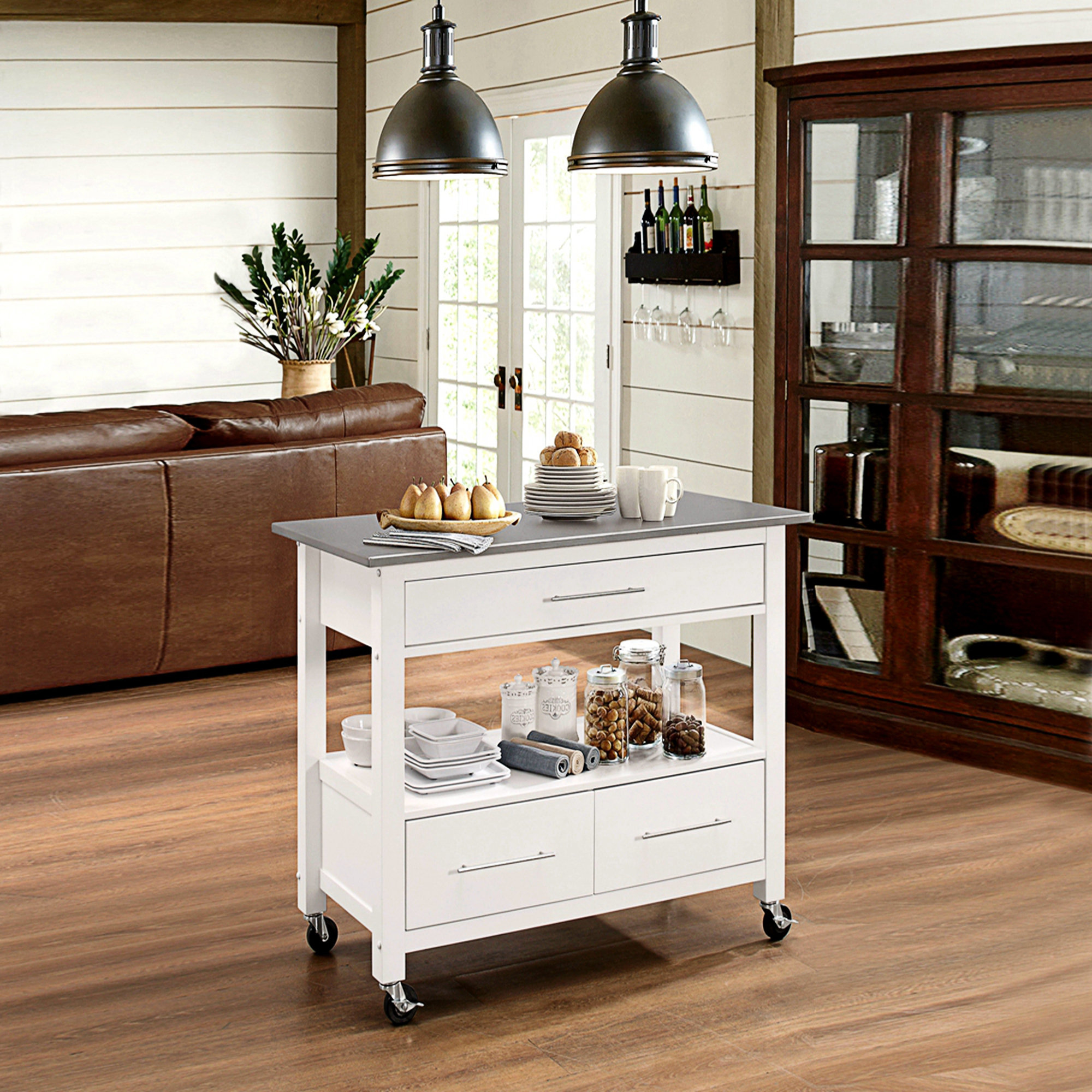 Latitude Run® Kitchen Cart Island Kitchen Storage Wayfair Canada