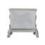 Table de chevet traditionnelle traditionnelle avec 2 tiroirs, finition os rétro, style rococo, parfaite pour un décor de chambre à coucher luxueux