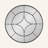 Karns 30" W Metal Wall Mirror with Geometric Overlay-26871504