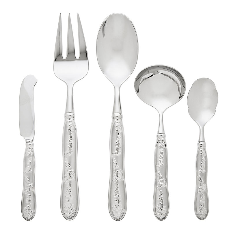 Botticelli 5 - Piece Stainless Steel Hostess Set