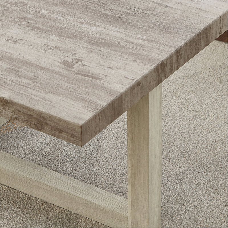 Table de bout contemporaine Luno, vieillie, H 22 po x l 22 po x P 22 po