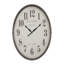 Grande horloge murale brune surdimensionnée 30 "pour décoration transitionnelle