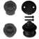 1-1/2" Sch. 40 ABS Pull & Drain Plumber's Pack with Two-Hole Overflow & Elbows