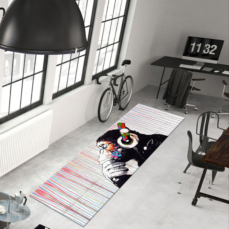 Exquisite With Pile Soft Type Printed Rug Featuring a Sophisticated Geometric Design Perfect for Enhancing the Aesthetic Appeal of Your Living Space