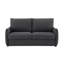 Canapé en chenille gris anthracite Jinn Elite avec canapé-lit (grand, matelas inclus)-135252009-135252011