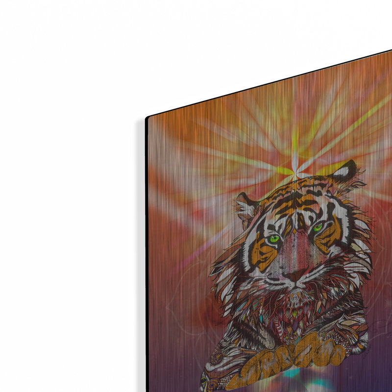 " Cosmic Tiger " by Karin Roberts, 16" H x 12" W