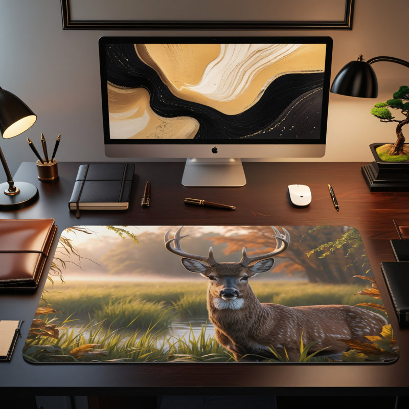 Polyester Desk Pad, 14.4x12.1