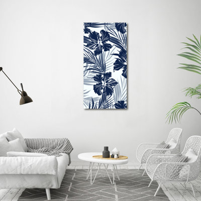 Tropical Flowers - Wrapped Canvas Print