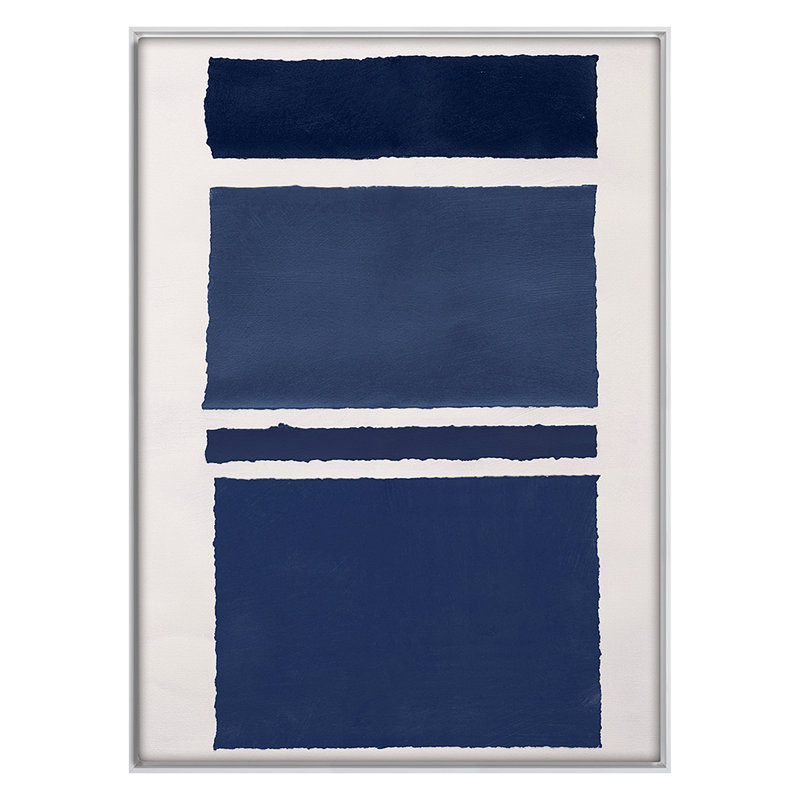 Blue Colorblock 2 Print by Goderwis, Kyle