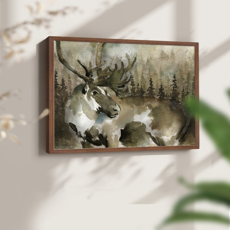 Lodge Twilight III - Reproduction encadrée - Restickable, H 16 po x l 20 po, Noyer